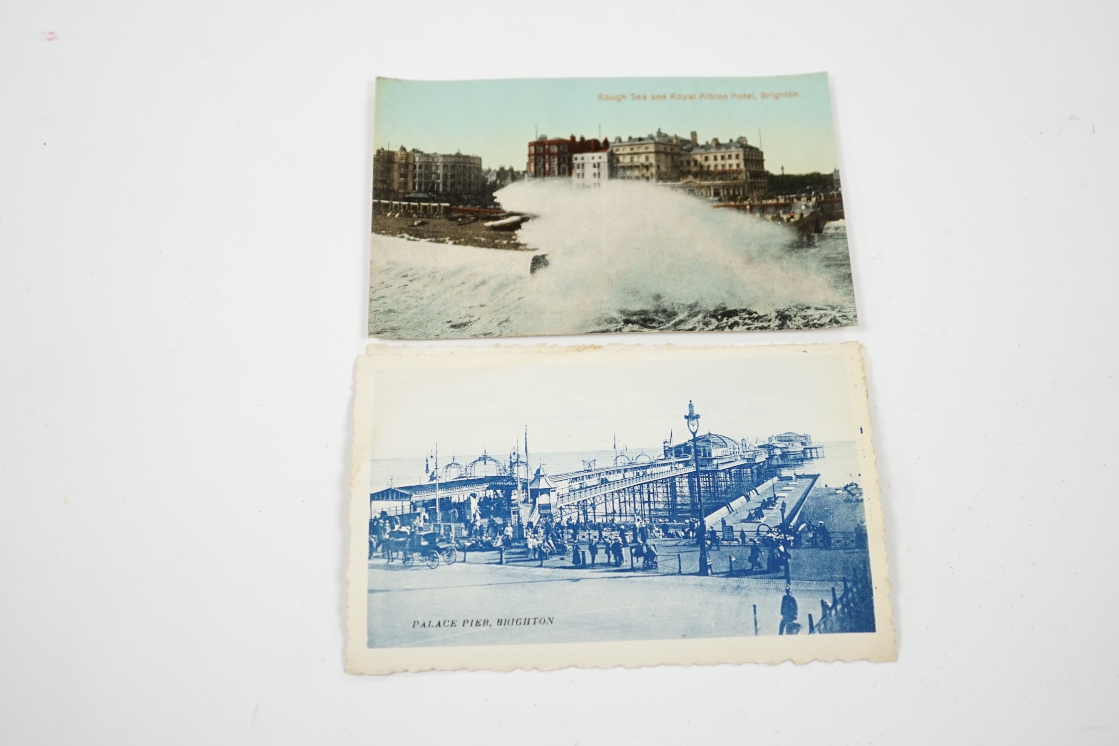 A large quantity of Brighton and Hove postcards, many duplicates. Condition - fair